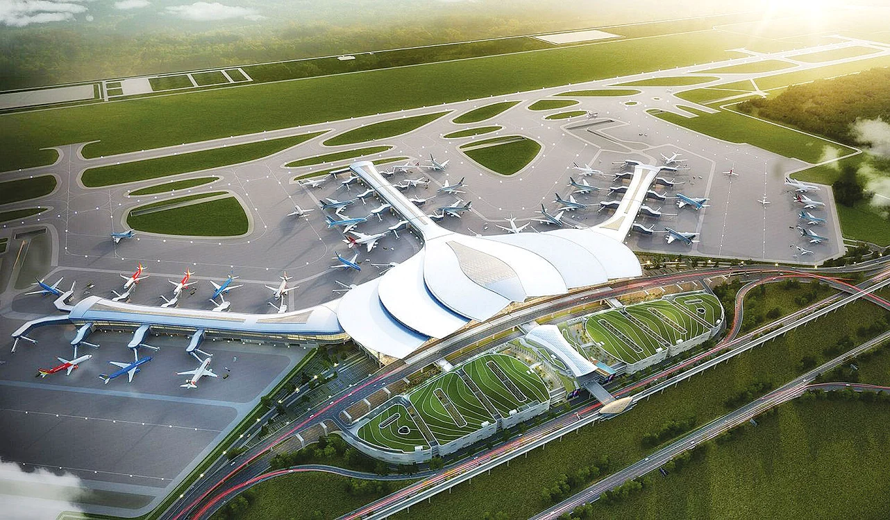 Aeroportul Internaţional  Long Thanh are forma  unui lotus, floarea  naţională a Vietnamului