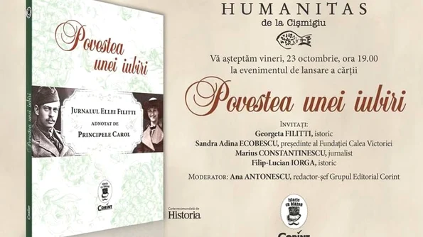 Lansarea cărții ”Povestea unei iubiri Jurnalul Ellei Filitti” jpeg