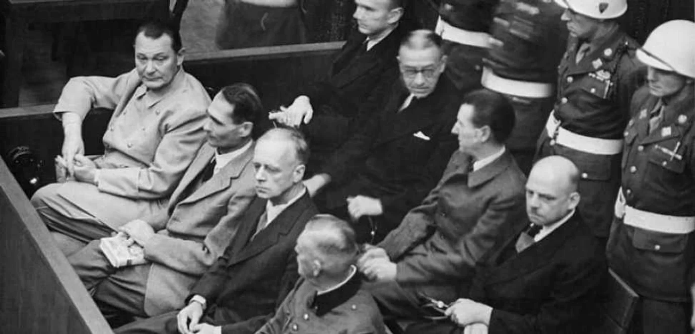 Imagine din timpul procesului de la Nurnberg. FOTO Historia