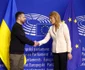 Volodimir Zelenski da mana cu Roberta Metsola Foto EPA EFE jpg