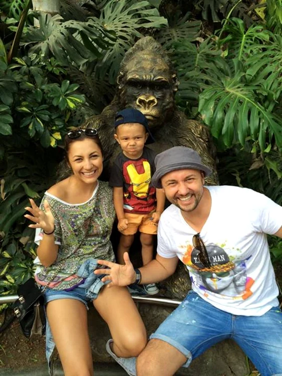 Andra, Cătălin Măruţă şi fiul lor, David