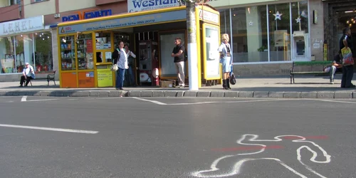 "Victimele" au fost desenate pe principalele artere rutiere din oraş