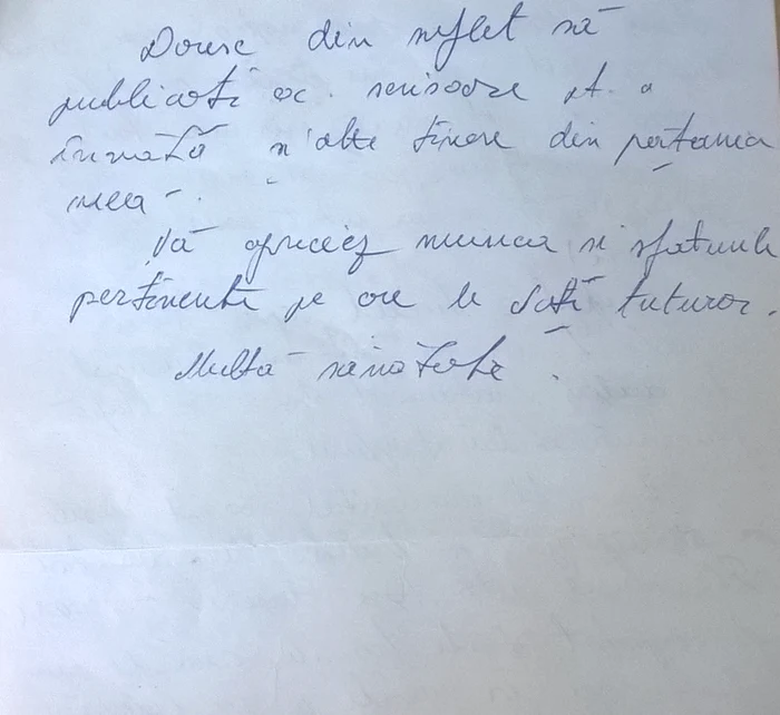 Scrisoarea unei femei trădate 25 de ani