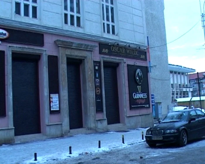 Pub-ul Oscar Wilde a fost câmp de luptă în noaptea de vineri spre sâmbătă.            Foto: Sandrinio Neagu