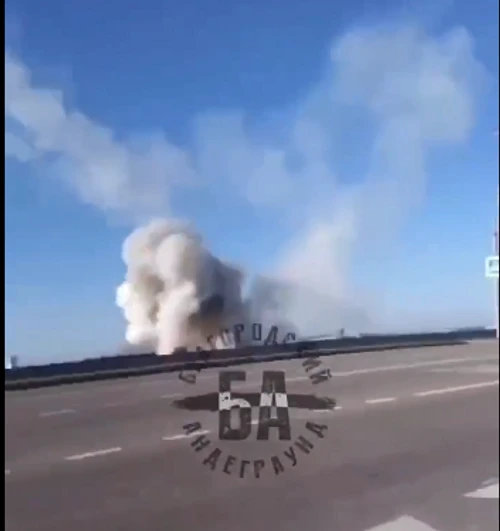 Imagini cu presupuse noi atacuri aeriene lângă aeroportului din Belgorod FOTO Twitter