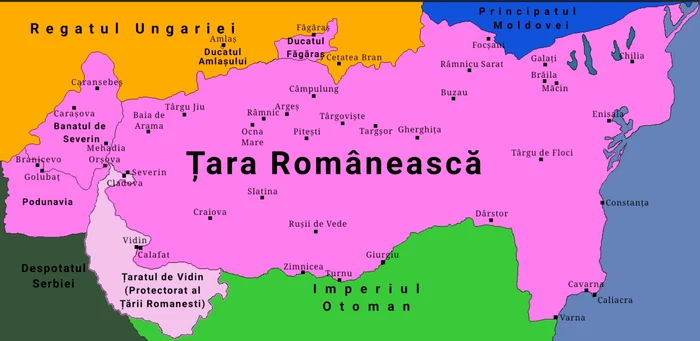 Harta României la 1400 / foto: Reddit