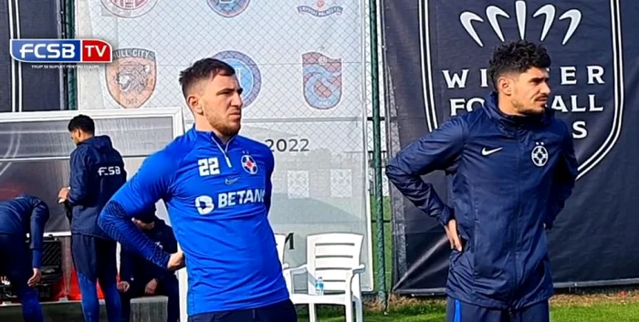 Deian se antrenează deja în tricoul FCSB. Foto FCSB TV