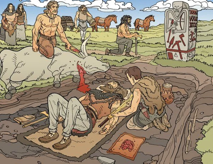 Înmormântarea unei căpetenii Yamnaya FOTO Rome World/facebook