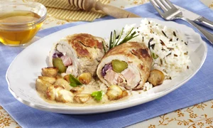 Veal Rolls with Honey mustard Sauce (step by step) jpeg
