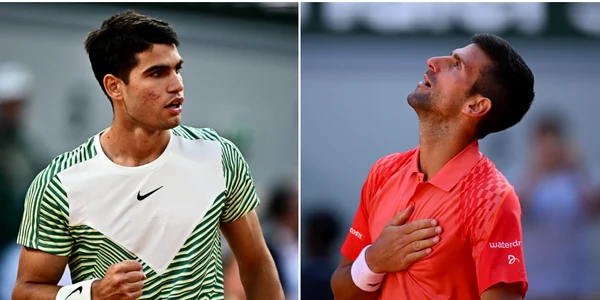 Alcaraz Djokovic png