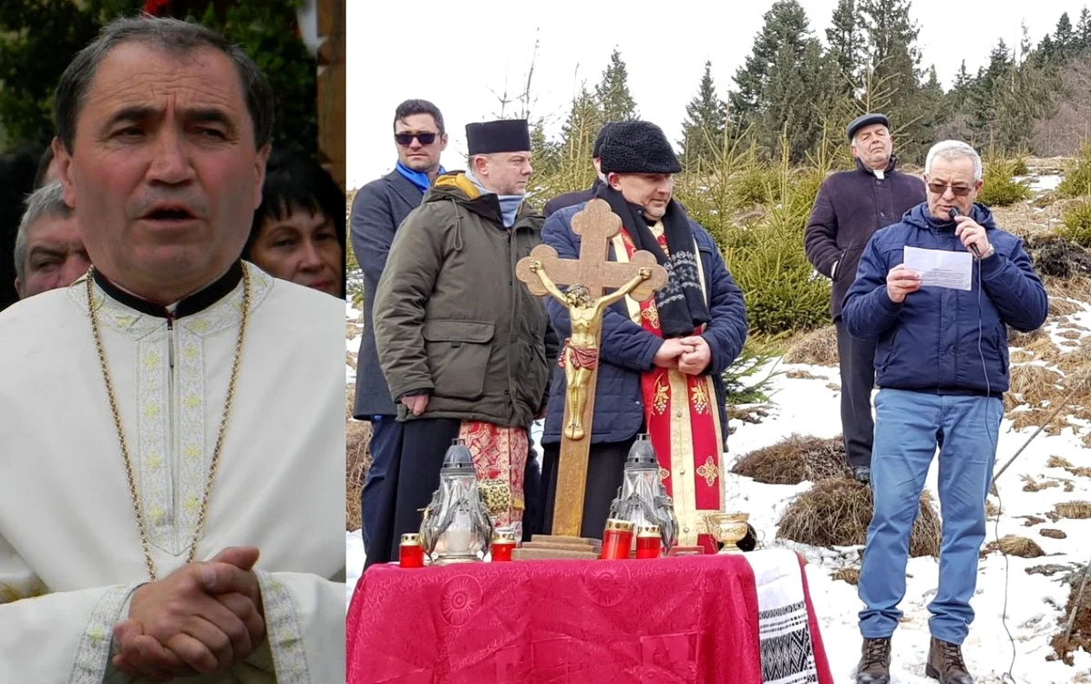 Preotul Teodor Boc a fost convins de Mitropolitul Ardealului să nu participe la slujba de comemorare a fraţilor Şuşman FOTO Remus Florescu şi Viorel Patrichi
