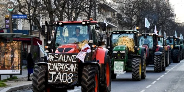 protest fermieri paris tractoare 8 februarie 2023 foto afp jpg