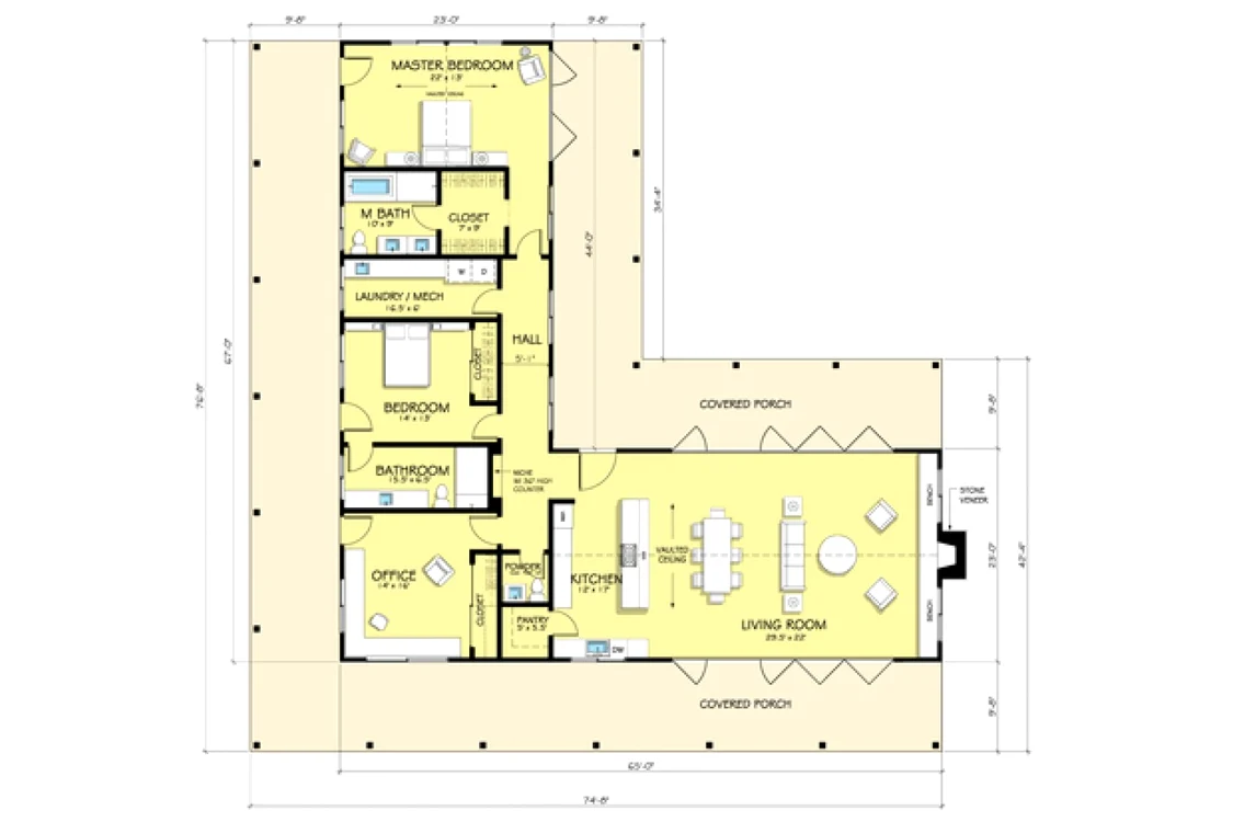 Proiecte de case in forma de L
