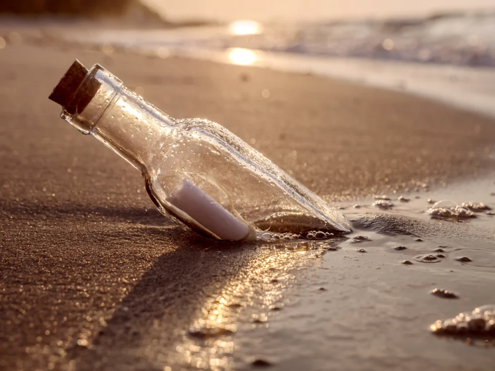 Doi tineri și-au unit destinele după ce o sticlă cu un bilet a plutit pe apă / FOTO: Shutterstock