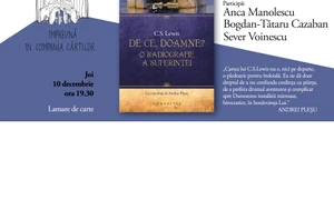 „De ce, Doamne? O radiografie a suferinței“ de C S Lewis dezbatere Humanitas cu Anca Manolescu, Bogdan Tătaru Cazaban și Sever Voinescu jpeg