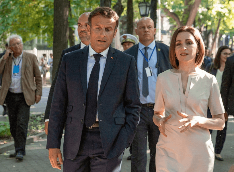 Macron îşi exprimă sprijinul pentru Republica Moldova în faţa „tentativelor de destabilizare ruseşti"