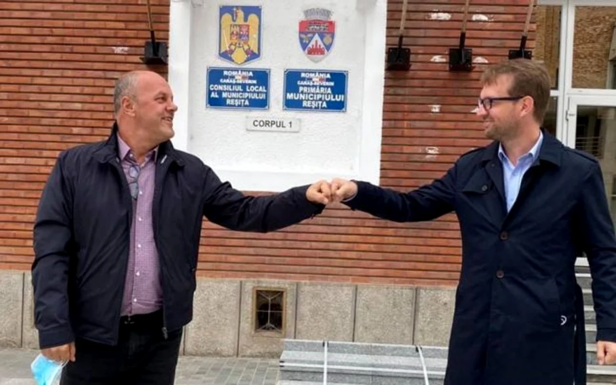 Ioan Popa şi Dominic Fritz anunţă o viitoare alianţă între primăriile celor două oraşe Sursa Facebook D.Fritz