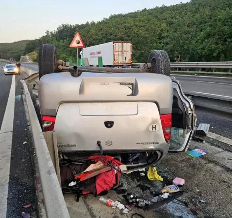 Accident pe A1