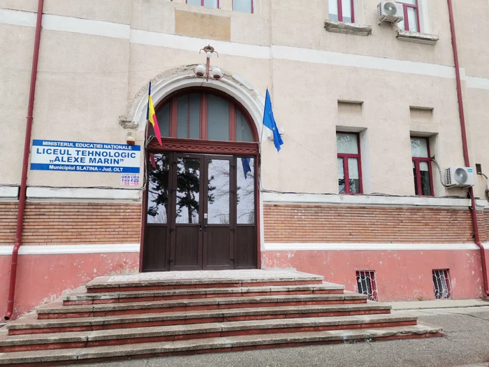 Liceul „Alexe Marin” Slatina, unul din cele 28 în care se organizează simularea în Olt FOTO: A.M.