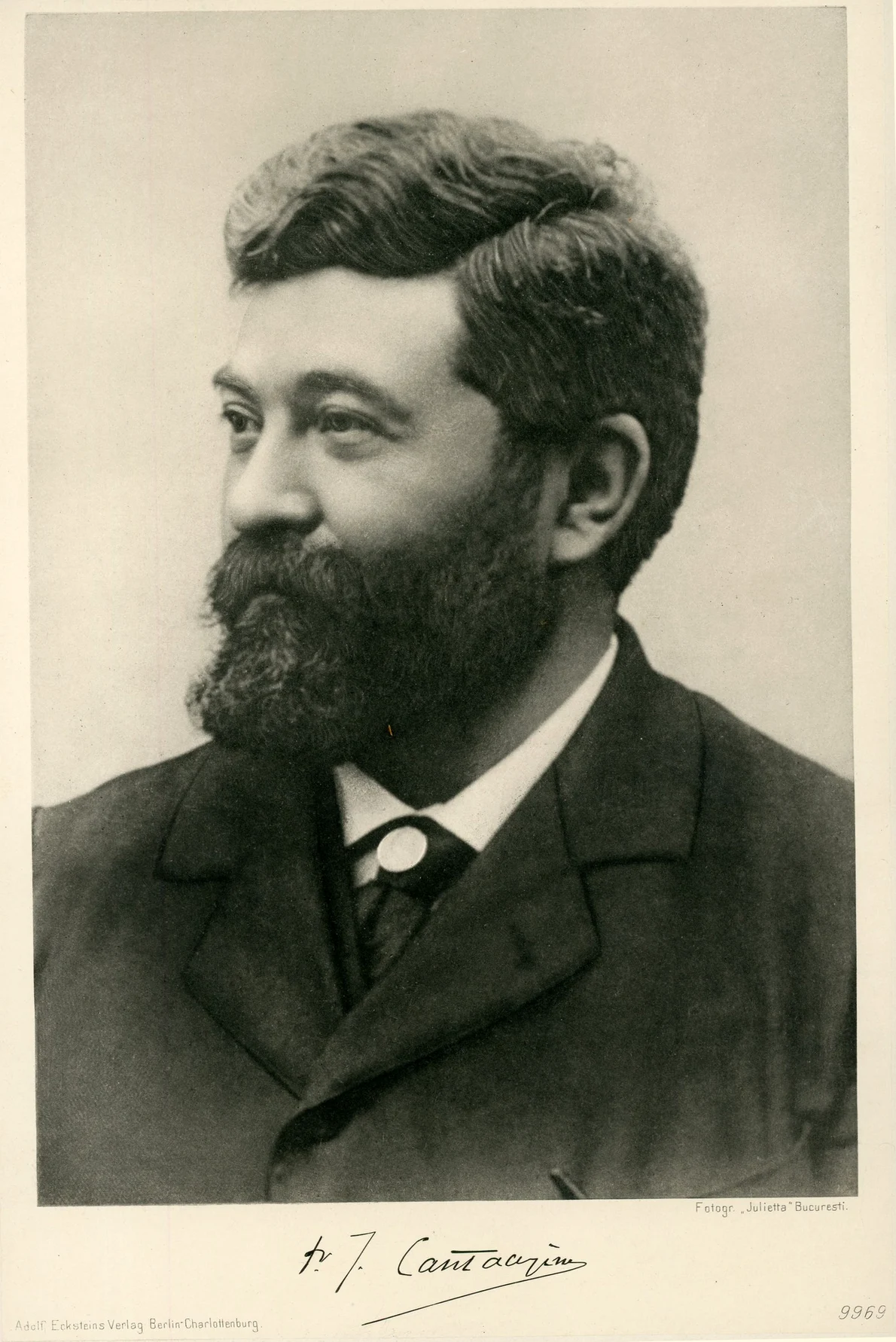 Fotografia lui Ioan Cantacuzino (© Arhivele Naționale ale României, Colecția Documente Fotografice, BU-FD-01073-4-00057)