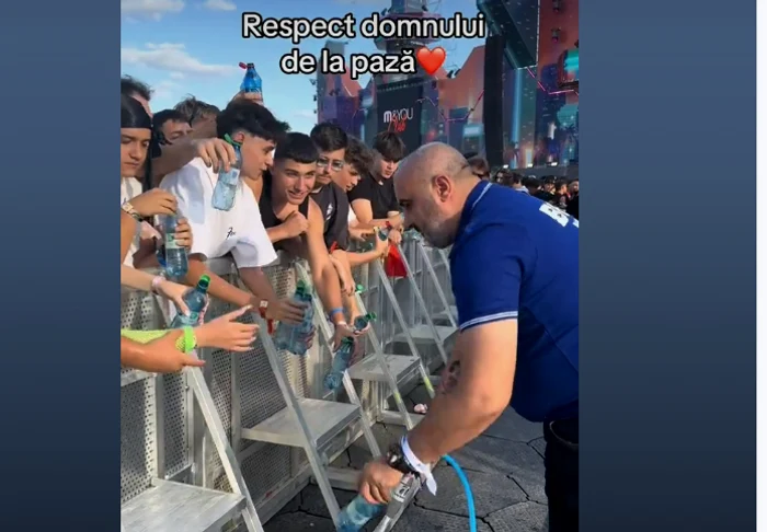Apă la furtun, la Beach Please FOTO: captura video