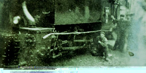 Locomotiva cu abur FOTO Arhiva personală a domnului Octavian Chilom 