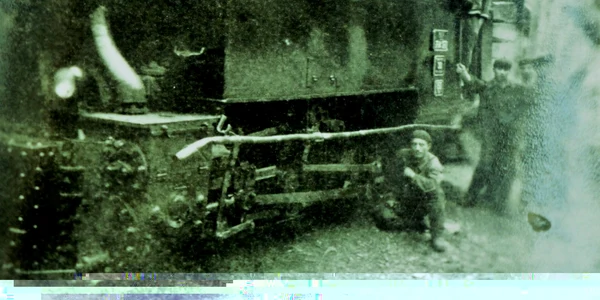 Locomotiva cu abur FOTO Arhiva personală a domnului Octavian Chilom 
