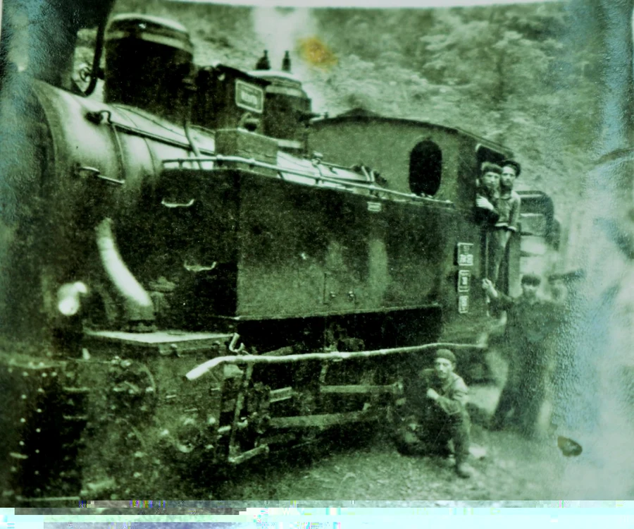 Locomotiva cu abur FOTO Arhiva personală a domnului Octavian Chilom