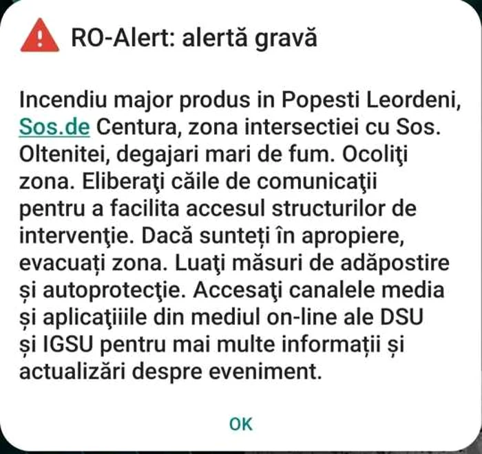 incendiu popesti