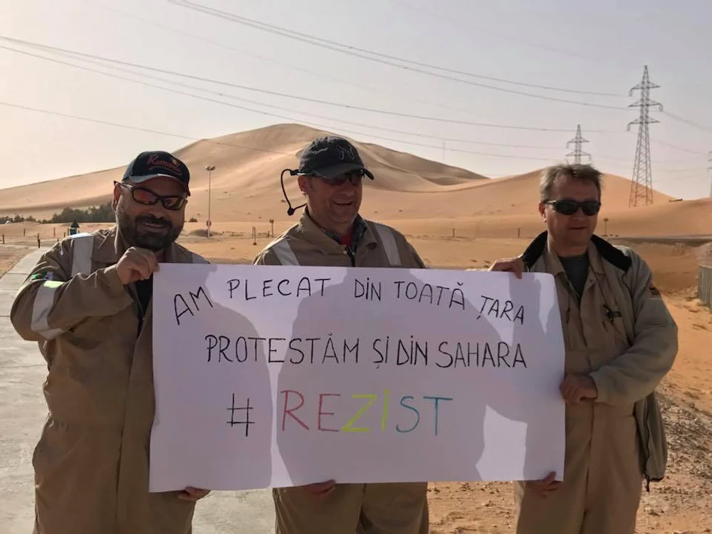 Una dintre cele mai de impact imagini ale protestului din Diaspora