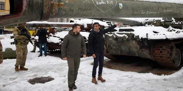 Rishi Sunak, vizită la Kiev -alături de Zelenski FOTO Profimedia