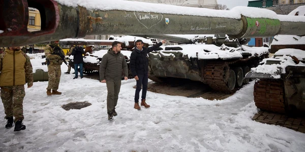 Rishi Sunak, vizită la Kiev -alături de Zelenski FOTO Profimedia