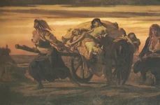 Ciuma din Elliant. Pictură de Louis Duveau