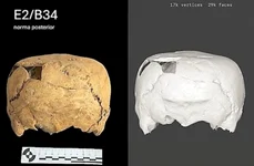 Craniu uman neobișnuit, în formă de cub, descoperit în Mexic (© INAH)