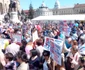 Manifestaţie de solidaritate cu familia Bodnariu la Cluj FOTO Remus Florescu