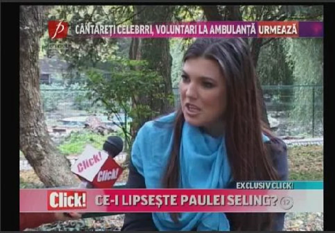 Paula Seling a vorbit în cadrul emisunii Click! de la Prima Tv