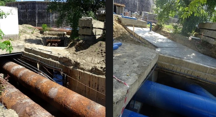 Lucrări de modernizare ale conductelor de apă FOTO: Apă Canal