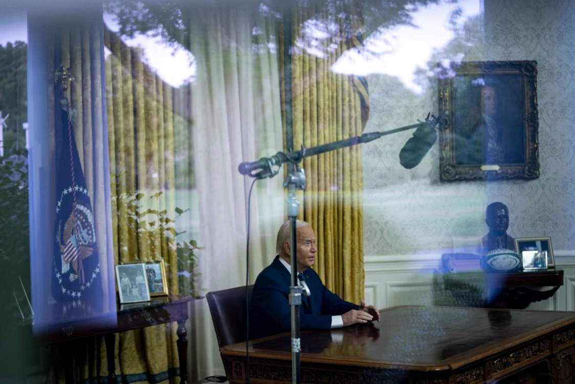Joe Biden a ținut un discurs către națiune din Biroul Oval pe 14 iulie FOTO EPA-EFE