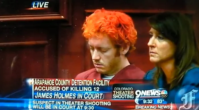 James Holmes, în faţa instanţei FOTO Captură YouTube