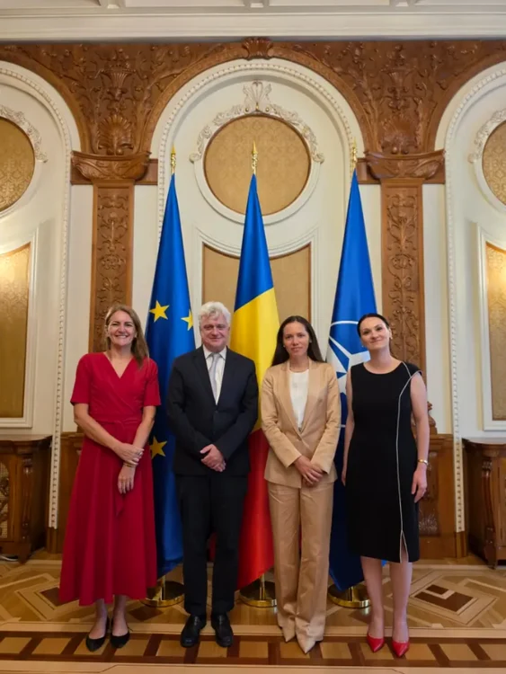 Mirabela Grădinaru, întâlnire cu o delegație UNICEF. 