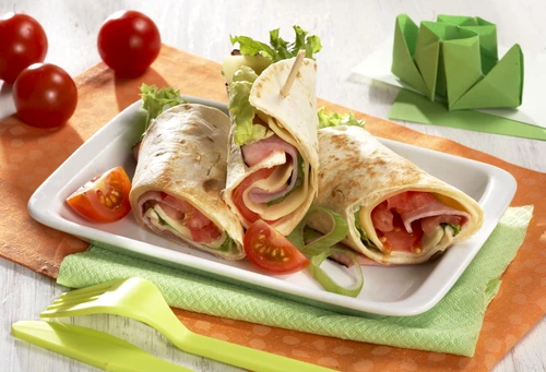 Tortilla Rolls with Smoked Cheese and Ham jpeg