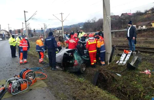 accident mortal in lupeni foto isu Hunedoara