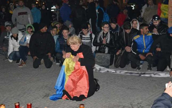 Protestele din Ploieşti vor continua pentru a patra seară consecutiv. FOTO Dana Mihai