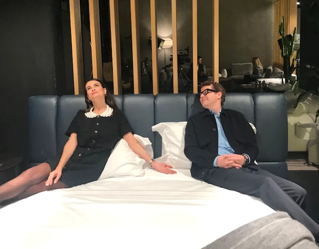 Anca Serea, în pat cu Adi Sînă Foto: Alina Erimia 