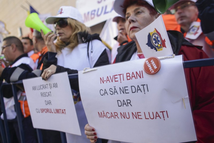 Protest masiv al ambulanțierilor pe 11 iunie. FNSA