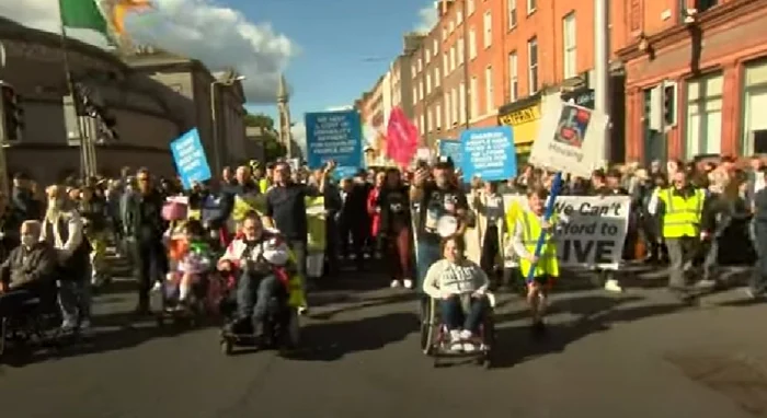 Protest in Irlanda față de creșterea costului vieții Captură YouTube
