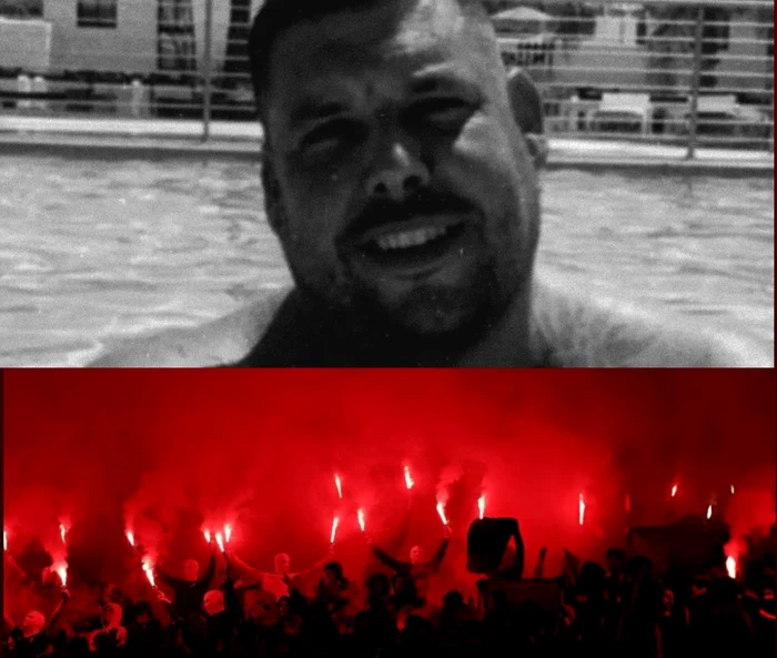 Sergio Caetano, liderul grupării de ultrași Diabos Vermelhos  Foto/Colaj @record.pt @ultras.benfica