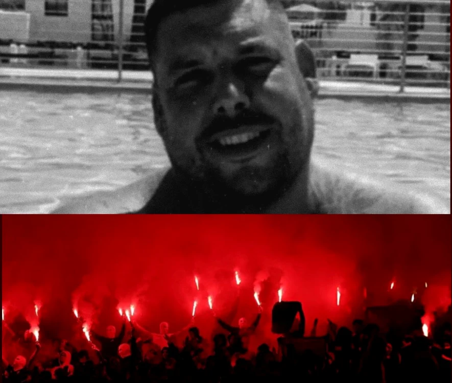 Sergio Caetano, liderul grupării de ultrași Diabos Vermelhos  Foto/Colaj @record.pt @ultras.benfica