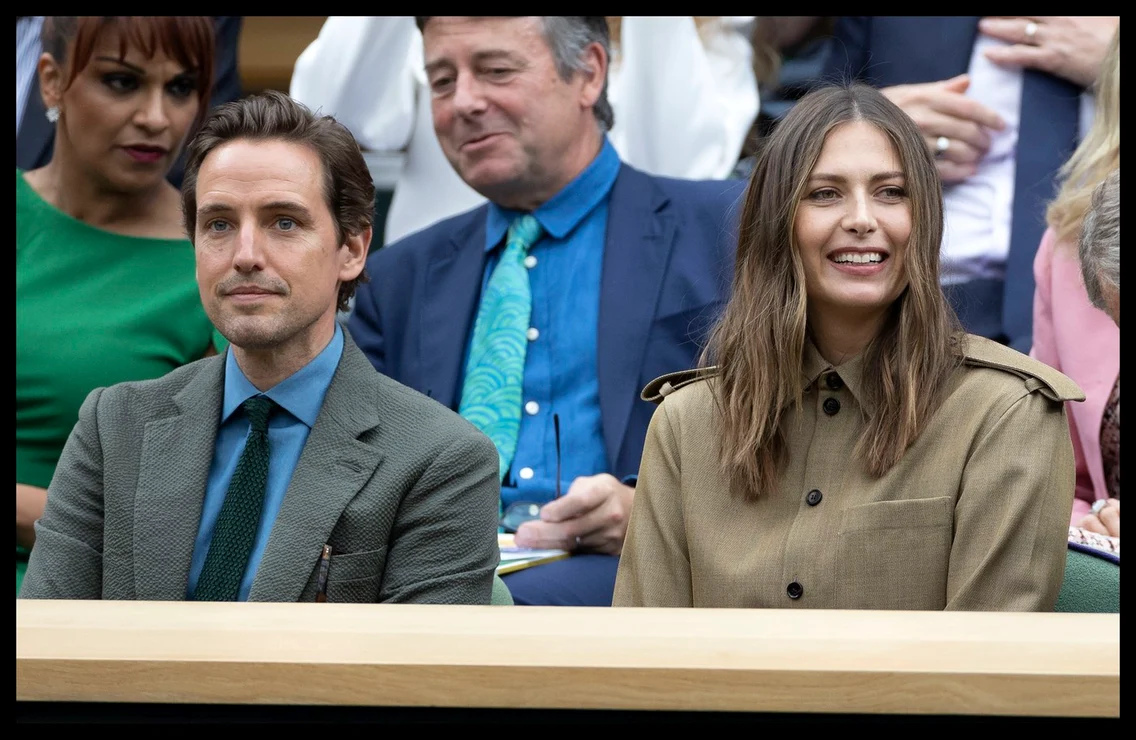 Maria Sharapova și logodnicul Alexander Gilkes la Wimbledon