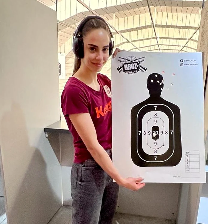 Sorina Tîrcă este și o trăgătoare foarte bună